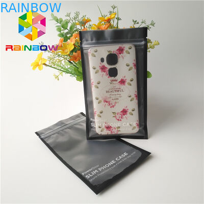 ที่กำหนดเองถุงพลาสติกบรรจุภัณฑ์ 1.6x8 เซนติเมตรสำหรับสายเคเบิลมือถือ 3 ด้านถุงปิดผนึกสำหรับขนมผลไม้โนนิกระเป๋า