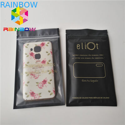 ที่กำหนดเองถุงพลาสติกบรรจุภัณฑ์ 1.6x8 เซนติเมตรสำหรับสายเคเบิลมือถือ 3 ด้านถุงปิดผนึกสำหรับขนมผลไม้โนนิกระเป๋า