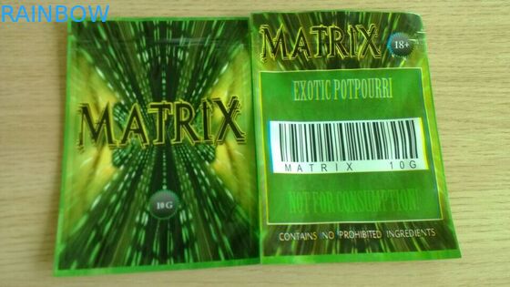 Ravure พิมพ์วัสดุปิดผนึกสามด้านวัสดุ Mylar ศัสตราพร้อมด้ามจับ Ipper