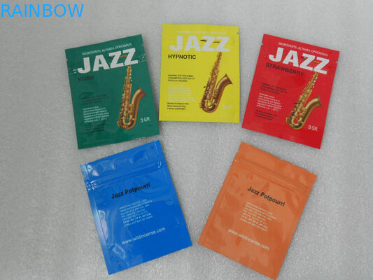 แพ็คเก็ตซองซิปถุงพลาสติกด้วยวัสดุเกรดอาหารที่มีสี CMYK