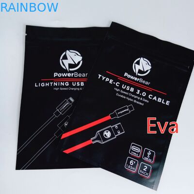 ถุงพลาสติกที่ปิดผนึกรูแขวนสำหรับบรรจุภัณฑ์ที่ชาร์จในรถยนต์ USB แบบติดผนัง