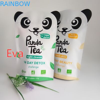 ผนึกซิปลุกขึ้นยืนกระเป๋าด้านล่างแบนสำหรับบรรจุภัณฑ์อาหารสัตว์