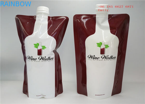 ถุงพวยนำกลับมาใช้ซ้ำบรรจุภัณฑ์พลาสติกบีบอาหารเกรดสำหรับน้ำผลไม้