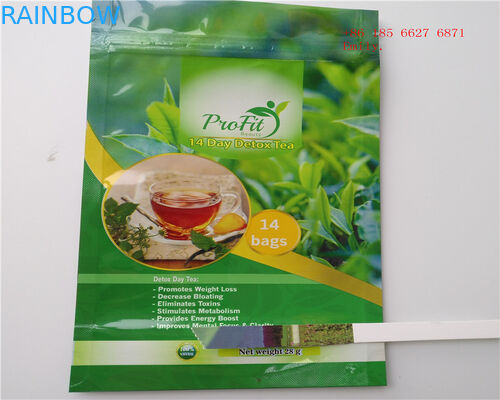 ดีท็อกซ์แพ็คบรรจุภัณฑ์ถุงชาด้วยวัสดุ VMPET ไม่มีกลิ่นและรสชาติ