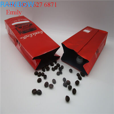 บรรจุภัณฑ์ถุงซิปฟอยล์ 250 กรัม 500 กรัมพร้อมวาล์วทางเดียว