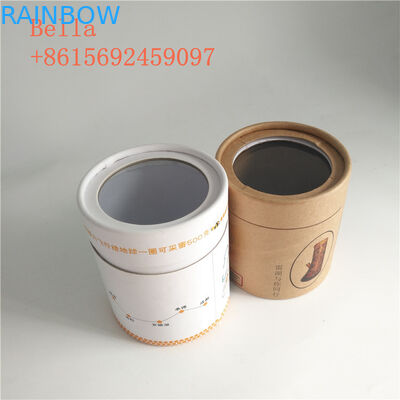 บรรจุภัณฑ์กล่องกระดาษเป็นมิตรกับสิ่งแวดล้อมรูปร่างที่กำหนดเองด้วยหน้าต่างที่ชัดเจน