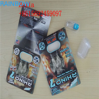 บรรจุภัณฑ์บัตรตุ่ม 3D แบบกำหนดเองวัสดุพลาสติกสำหรับแคปซูล / ยาทางเพศ