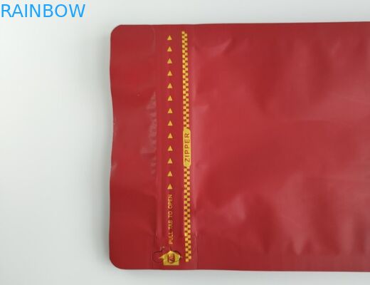 Hang Hole Ziplock Stand Up Pouches สิ่งกีดขวางที่ดีต่อความชื้นสำหรับชากาแฟ