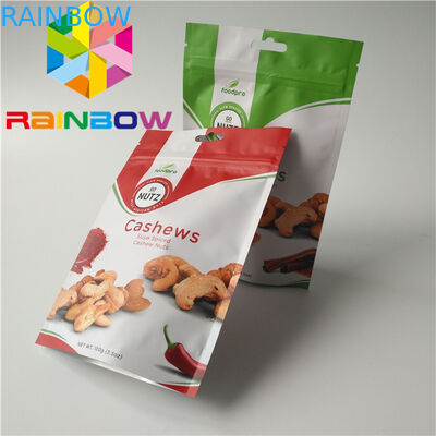 บรรจุภัณฑ์นัทแบบ Stand Up แห้งเป็นมิตรกับสิ่งแวดล้อมด้วยสีโปร่งใส