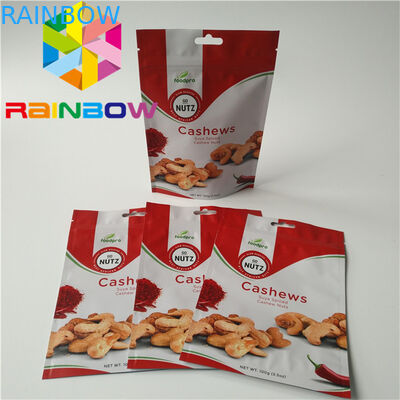 บรรจุภัณฑ์นัทแบบ Stand Up แห้งเป็นมิตรกับสิ่งแวดล้อมด้วยสีโปร่งใส