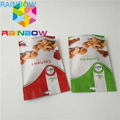 บรรจุภัณฑ์นัทแบบ Stand Up แห้งเป็นมิตรกับสิ่งแวดล้อมด้วยสีโปร่งใส