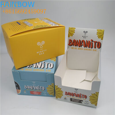 CMYK / กล่องกระดาษแสดงสีที่กําหนดเอง ใบรับรอง SGS สําหรับช็อคโกแลต