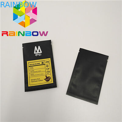 60 กรัมอาหารเกรดกาแฟถุงบรรจุภัณฑ์พิมพ์แบบกำหนดเอง SGS รับรองพร้อมหน้าต่าง