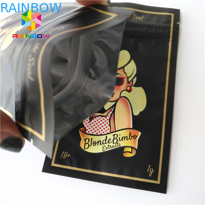 บรรจุภัณฑ์ถุงพลาสติกปิดผนึกสามด้านสำหรับอุปกรณ์เสื้อผ้า / เด็กผู้หญิง