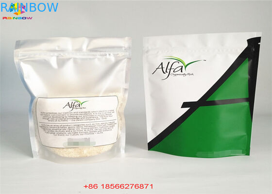 ถุงพลาสติกใสสีเงินบรรจุภัณฑ์ถุงซิปล็อคบรรจุภัณฑ์อลูมิเนียมฟอยล์