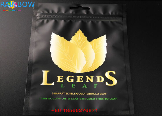 ถุงอลูมิเนียมฟอยล์ถุงพลาสติกบรรจุสามด้านปิดผนึกด้วย Ziplock ด้านบน