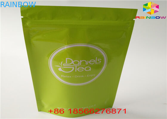 ถุงอลูมิเนียมฟอยล์ถุงพลาสติกบรรจุสามด้านปิดผนึกด้วย Ziplock ด้านบน