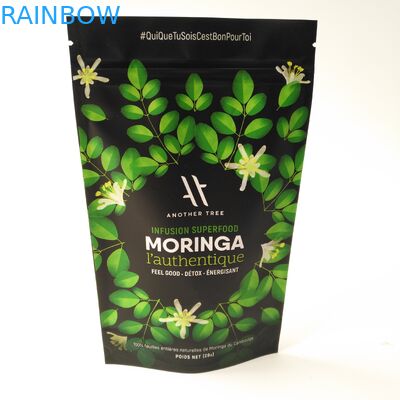 ถุงพลาสติก Ziplock บรรจุภัณฑ์ฉีกขาดรอยขนาดเล็กสามด้านแพคเกจอลูมิเนียมโนนิปิดผนึก