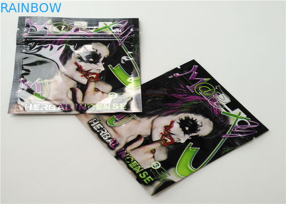 SGS บรรจุภัณฑ์สมุนไพรโฮโลแกรมฟอยล์ Vape ตลับมินิ Mylar ถุง Ziplock