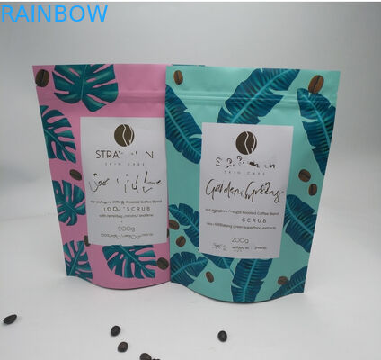 อาหารเกรดลุกขึ้นยืนกระเป๋าถุงพลาสติกเองฟอยล์พื้นผิวด้านสำหรับบรรจุชา