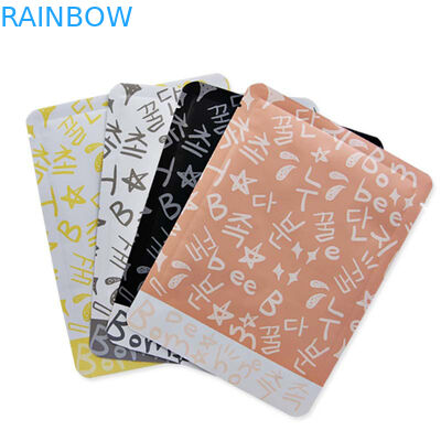 เรียบผิวบรรจุภัณฑ์เครื่องสำอางค์ถุงอลูมิเนียมฟอยล์วัสดุกำหนดขนาด