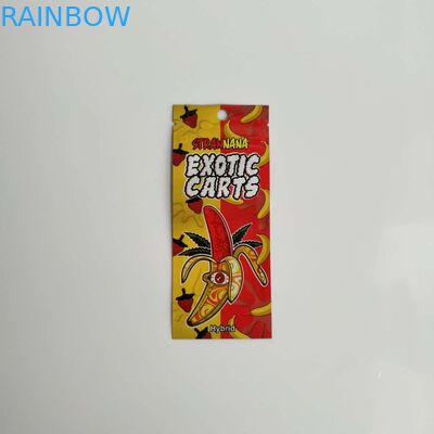 ถุงพลาสติกปิดผนึกสามด้านบรรจุถุงซิปตลับปากกาน้ำมัน Vape ผนึกได้