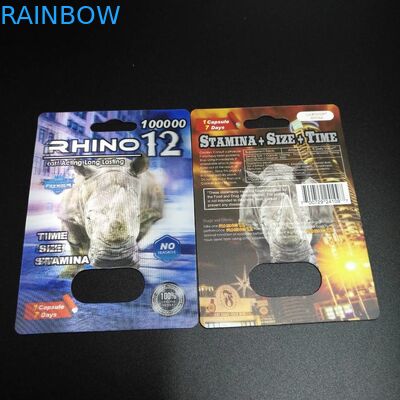 ไม่มีอาการปวดหัวตุ่มบรรจุภัณฑ์ยาทางเพศแคปซูลแรด 69 กล่องแพคเกจบัตร