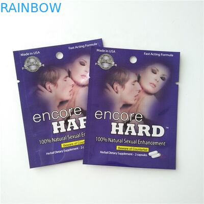 CMYK Color Foil Pouch บรรจุภัณฑ์ยาแคปซูลบรรจุภัณฑ์ถุง Mylar Pouch