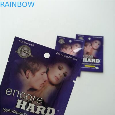 CMYK Color Foil Pouch บรรจุภัณฑ์ยาแคปซูลบรรจุภัณฑ์ถุง Mylar Pouch