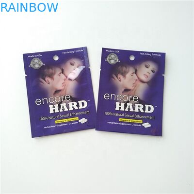 CMYK Color Foil Pouch บรรจุภัณฑ์ยาแคปซูลบรรจุภัณฑ์ถุง Mylar Pouch