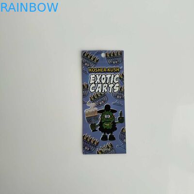 ถุงพลาสติกนำมาใช้ใหม่บรรจุภัณฑ์รถเข็นแปลกใหม่ทองคำทิป Mylar ถุงด้วย Ziplock