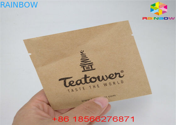 Matcha Tea Stand Up Zipper Pouch วัสดุลามิเนตอลูมิเนียมฟอยล์รีไซเคิลกระดาษคราฟท์