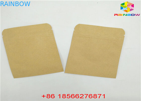 นำมาใช้ใหม่ถุงกระดาษที่กำหนดเองถุงอาหารยืนขึ้น Ziplock กลิ่นพิสูจน์ด้วยหน้าต่าง