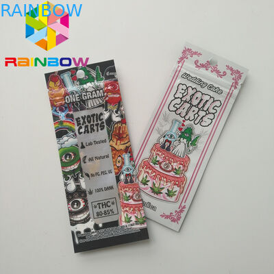 Vape คาร์ทริดจ์ถุงพลาสติกบรรจุภัณฑ์ Mario Exotic Carts Mini Mylar Bags