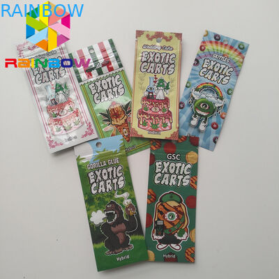 Vape คาร์ทริดจ์ถุงพลาสติกบรรจุภัณฑ์ Mario Exotic Carts Mini Mylar Bags