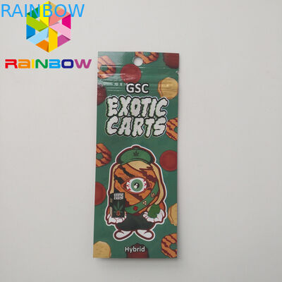 โฮโลแกรม Vape ตลับพลาสติกถุงบรรจุภัณฑ์ Ziplock Cbd น้ำมันรถแปลก