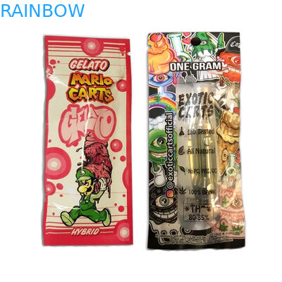 โฮโลแกรม Vape ตลับพลาสติกถุงบรรจุภัณฑ์ Ziplock Cbd น้ำมันรถแปลก