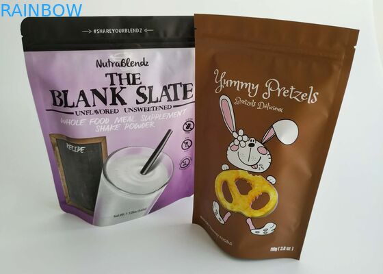 ที่กำหนดเองยืนขึ้นกระเป๋าบรรจุภัณฑ์คุกกี้แสนอร่อยพิมพ์ถุงพลาสติกปิดผนึกกราเวีย