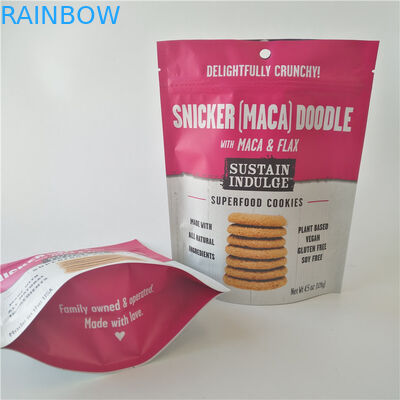 เอสจีเอพลาสติกขนมถุงบรรจุภัณฑ์โลโก้ที่กำหนดเอง Mylar Doypack สำหรับมันฝรั่งทอด / บิสกิต
