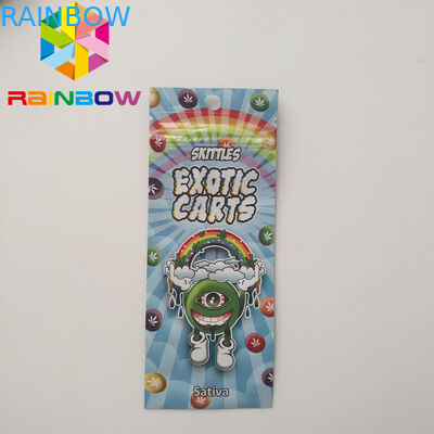 Mini Mylar Ziplock Bags, Mylar บรรจุภัณฑ์อาหาร Exotic Carts Vape Cartridge โฮโลแกรม