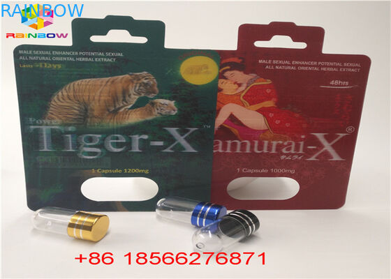 ยาบรรจุภัณฑ์พุพองบรรจุภัณฑ์บัตรกล่องแสดงผลแบบ 3 มิติกล่องกระดาษแคปซูลพร้อมรูสอง