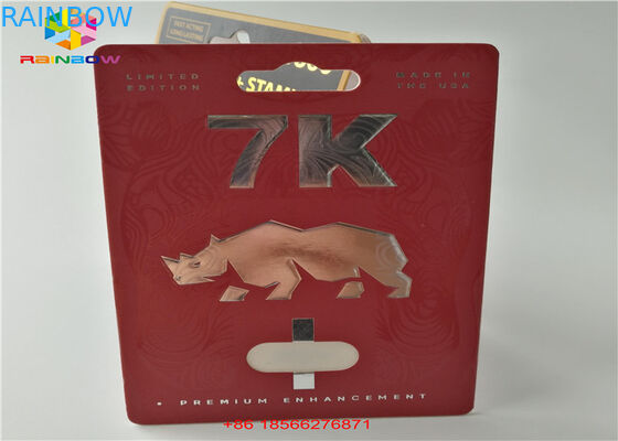 ยาบรรจุภัณฑ์พุพองบรรจุภัณฑ์บัตรกล่องแสดงผลแบบ 3 มิติกล่องกระดาษแคปซูลพร้อมรูสอง