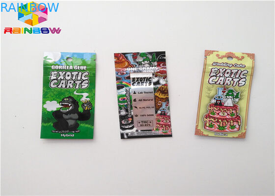 อลูมิเนียมฟอยล์ซิปล็อคถุงพลาสติกบรรจุอาหารกระเป๋าขนาดที่กำหนดเองด้วยรอยฉีก