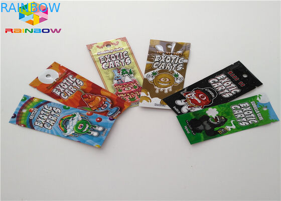 อลูมิเนียมฟอยล์ซิปล็อคถุงพลาสติกบรรจุอาหารกระเป๋าขนาดที่กำหนดเองด้วยรอยฉีก