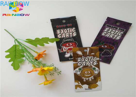 อลูมิเนียมฟอยล์ซิปล็อคถุงพลาสติกบรรจุอาหารกระเป๋าขนาดที่กำหนดเองด้วยรอยฉีก