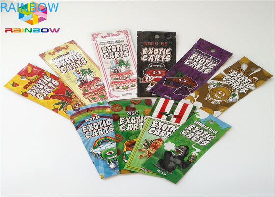 ถุงพลาสติกผนึกสมุนไพรธูป AC1003 CBD Vape น้ำมันบรรจุภัณฑ์ตลับ