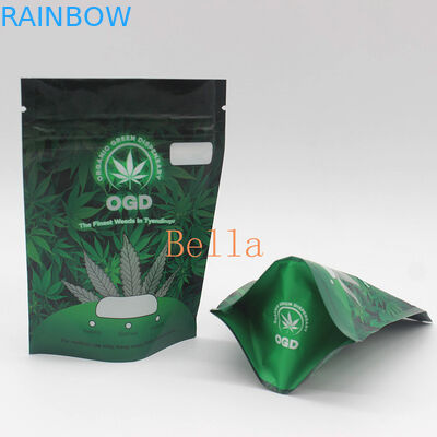 ถุงพลาสติกซิปหน้าใส Mylar CBD Frog Chew Gummies แพ็คเกจซอง