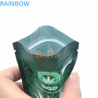 ถุงพลาสติกซิปหน้าใส Mylar CBD Frog Chew Gummies แพ็คเกจซอง