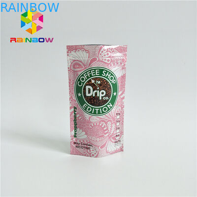 ถุงพลาสติกวัสดุลามิเนตบรรจุภัณฑ์ Ziplock ยืนขึ้นถุงที่มีวาล์วทางเดียว