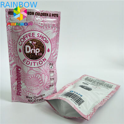 ถุงพลาสติกวัสดุลามิเนตบรรจุภัณฑ์ Ziplock ยืนขึ้นถุงที่มีวาล์วทางเดียว